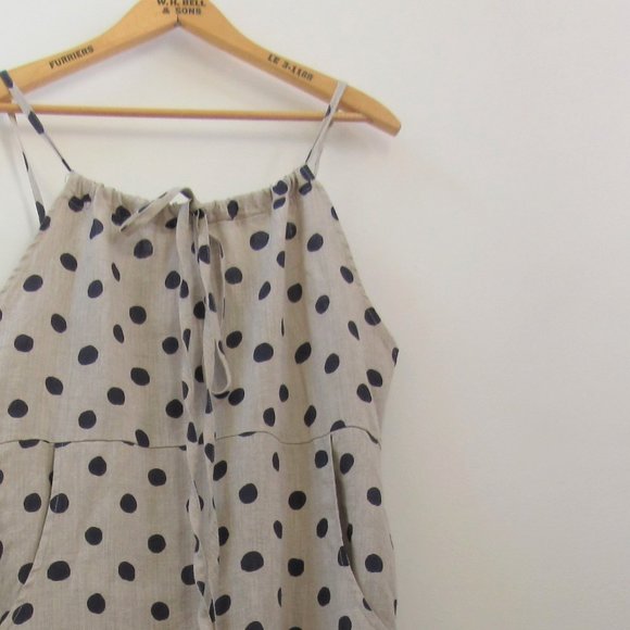 Allison Wonderland Pure Linen Jumper Dress Sun Dress Made in Canada - Picture 4 of 6